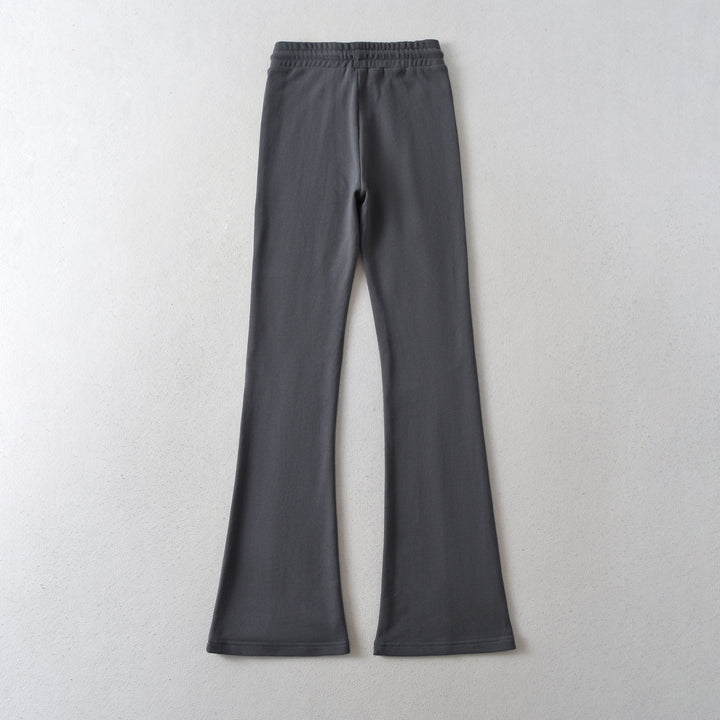 Dame trendy højtaljede flared leggings med åndbart materiale og elastisk talje Stilla