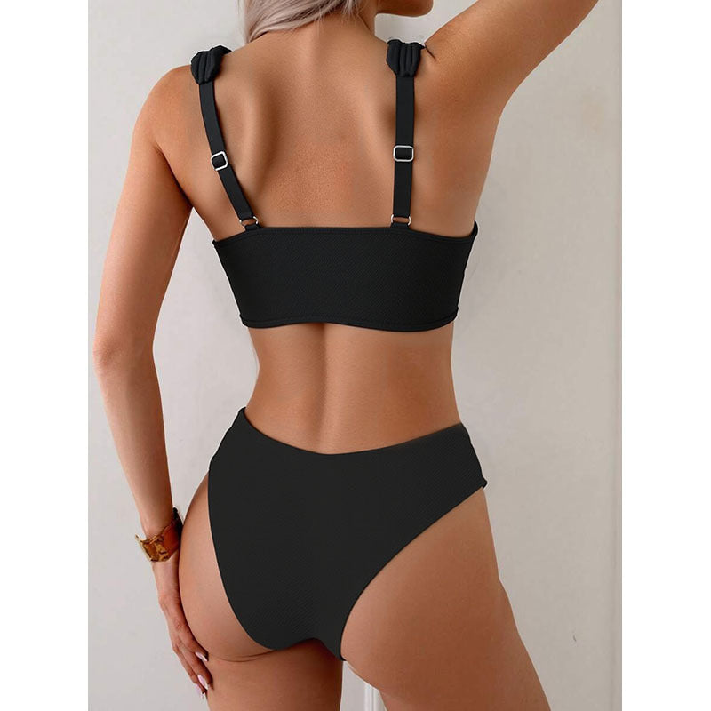 Dame Sporty Bikini sæt med brede stropper Skovae