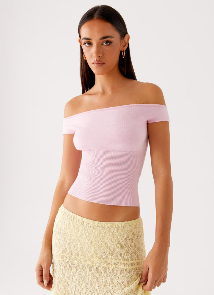 Dame Off-Shoulder Ribtop Skovae