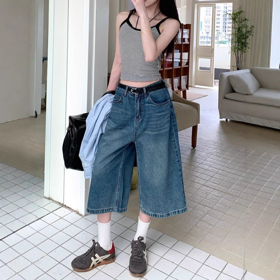 Kvindernes Løs Pasform Jeans Culottes Stilla