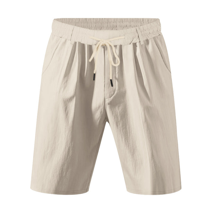 Herrer komfortable fritidsshorts med elastisk talje og praktiske lommer Stilla