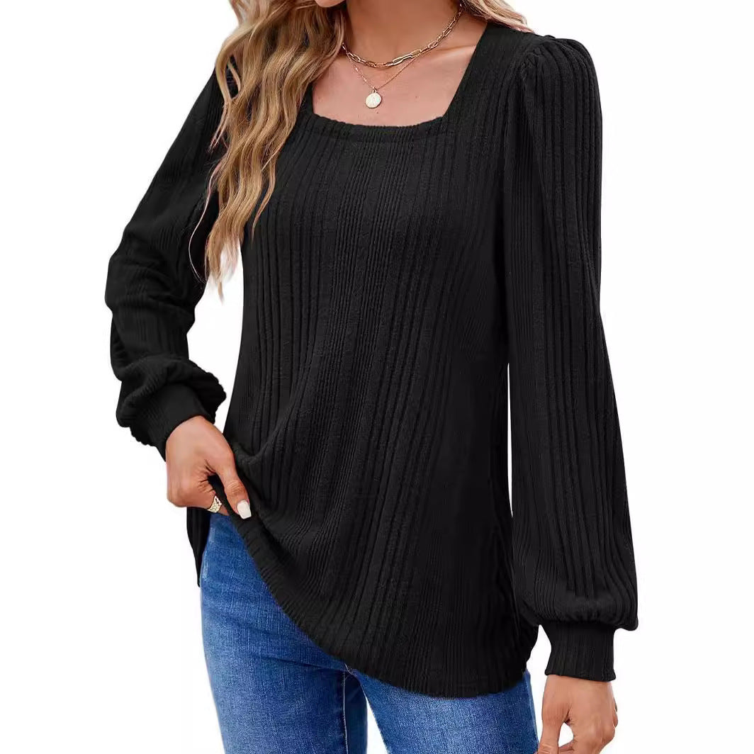 Dame elegant strikbluse Stilla