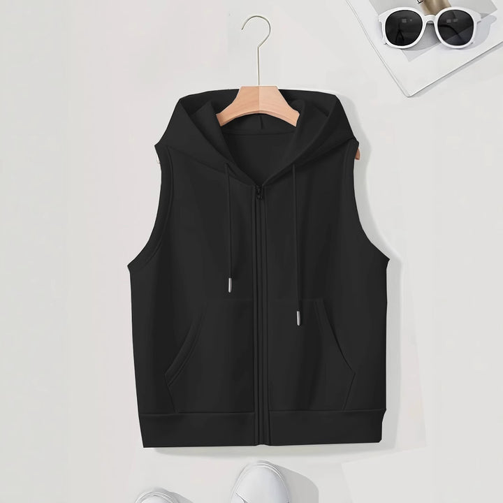 Dame Let Zip-Up Hættetrøje Vest Stilla