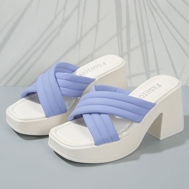 Dame Plateau-Sandaler i moderne design Stilla
