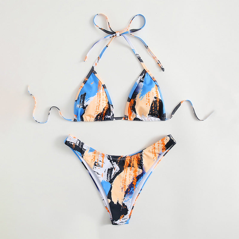Dame Triangel-Bikini med stilfuld snøre-design Skovae