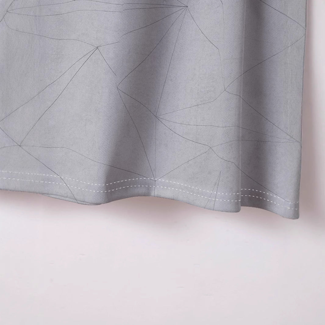Herrer poloshirt med kreativt geometrisk design og moderigtigt krave Stilla