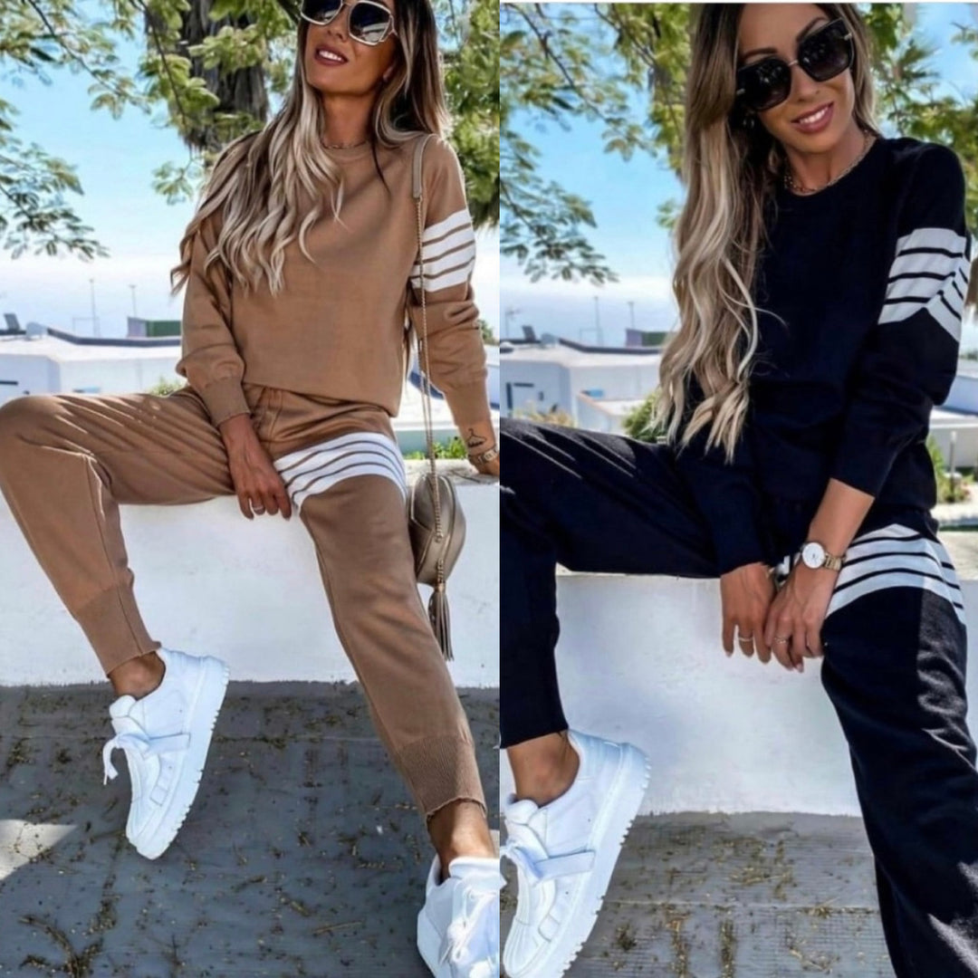 Dame Elegant og Casual Lounge Set med Loose Fit Skovae