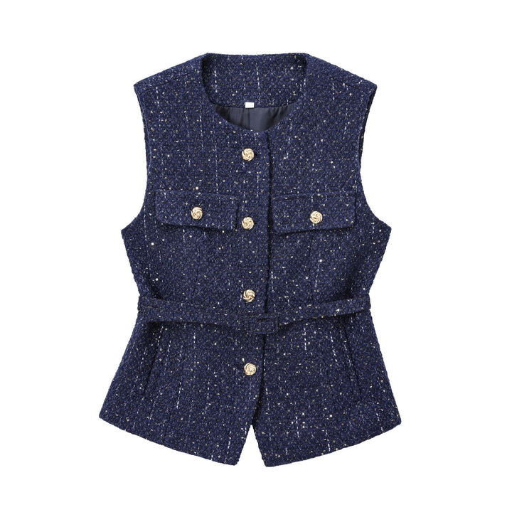 Femme Struktureret ærmeløs utility vest Stilla