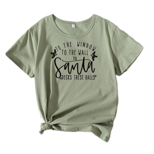 Dame Ferie Tema Grafik T-Shirt Stilla