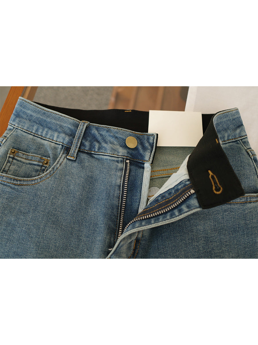 Damejeans med løs pasform og høj talje Stilla