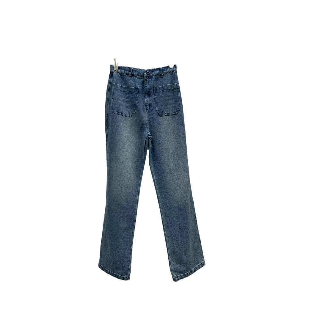 Damejeans med bred ben og høj talje Stilla
