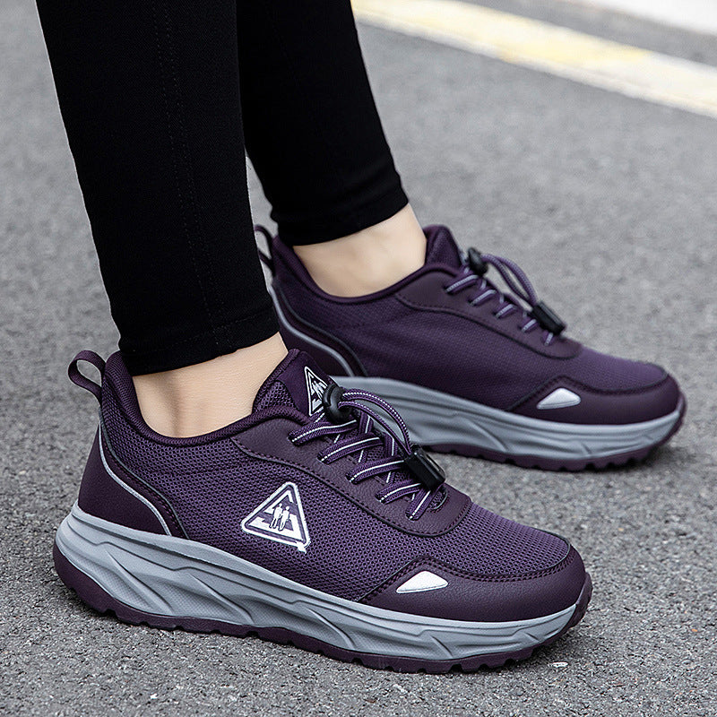 Unisex nan robuster åndbar udendørs sneakers med støddæmpende sål Skovae