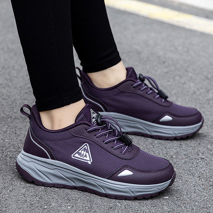 Unisex nan robuster åndbar udendørs sneakers med støddæmpende sål Skovae