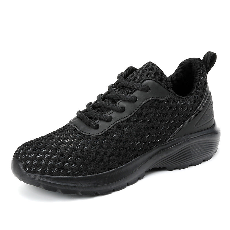 Dame nan let tre-dimensionel mesh-walking-sneakers med viskoelastisk fodseng og skridsikker profilsål Skovae