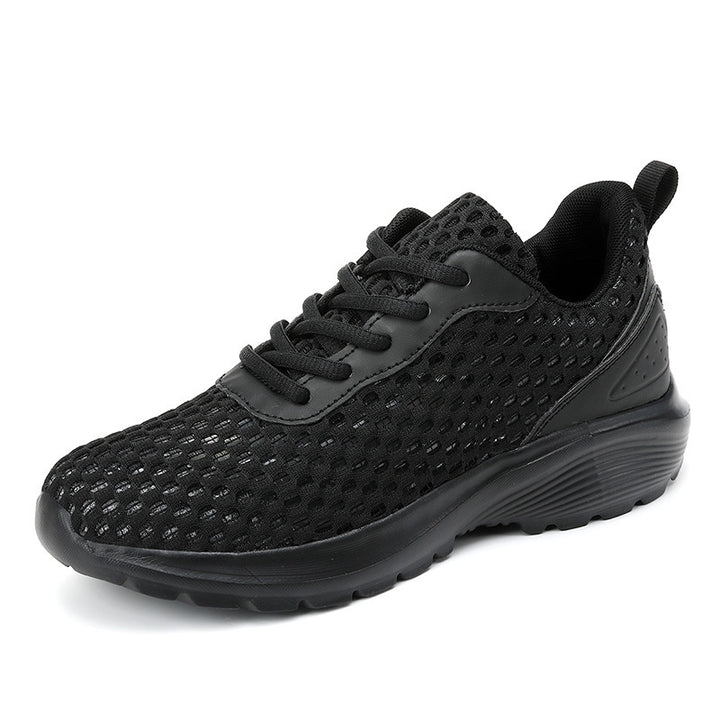 Dame nan let tre-dimensionel mesh-walking-sneakers med viskoelastisk fodseng og skridsikker profilsål Skovae