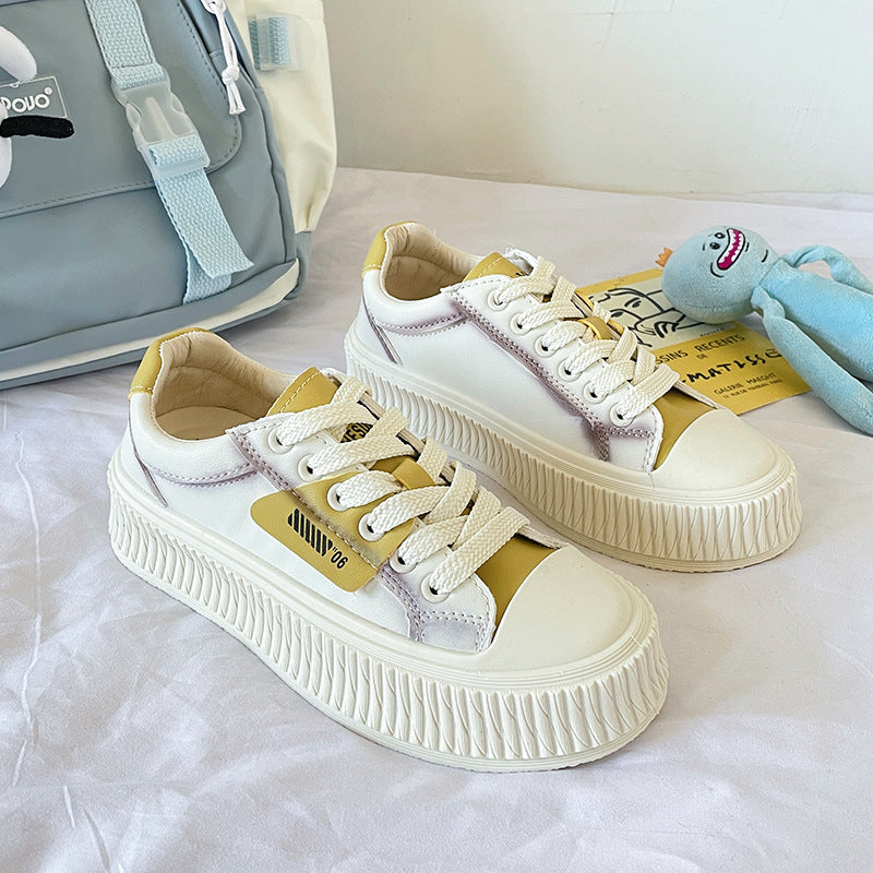 Dame Trendy Plateau-Sneakers med forstærket sålprofil og moderigtigt design Stilla