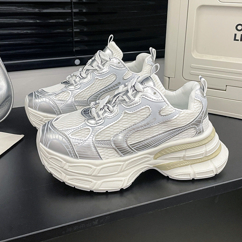 Dame Chunky Sneakers i moderne sporty design med åndbart mesh-overflade og dæmpende sålprofil Stilla