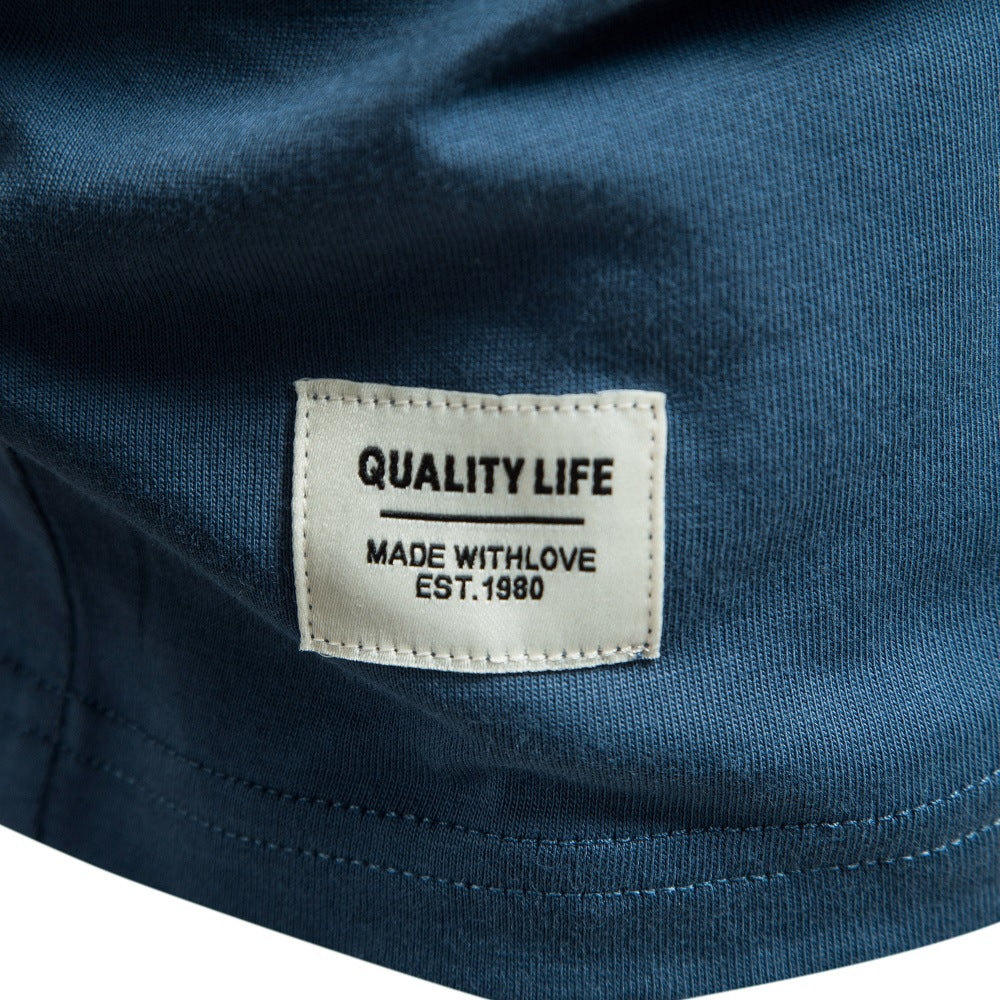 Herrer Poloshirt med moderne ståkrave og kvalitetslynlås Stilla