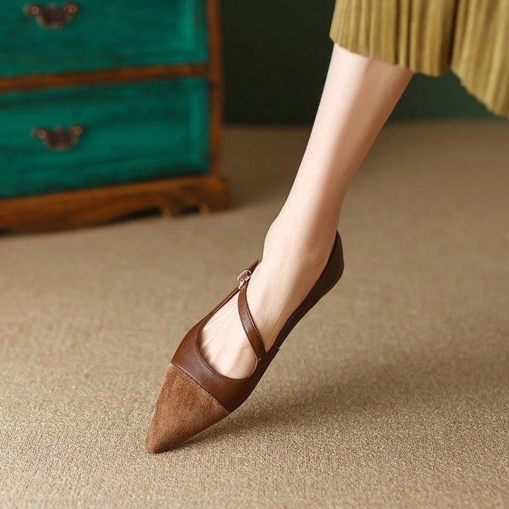 Dame elegante Ballerinas med justerbar rem Stilla