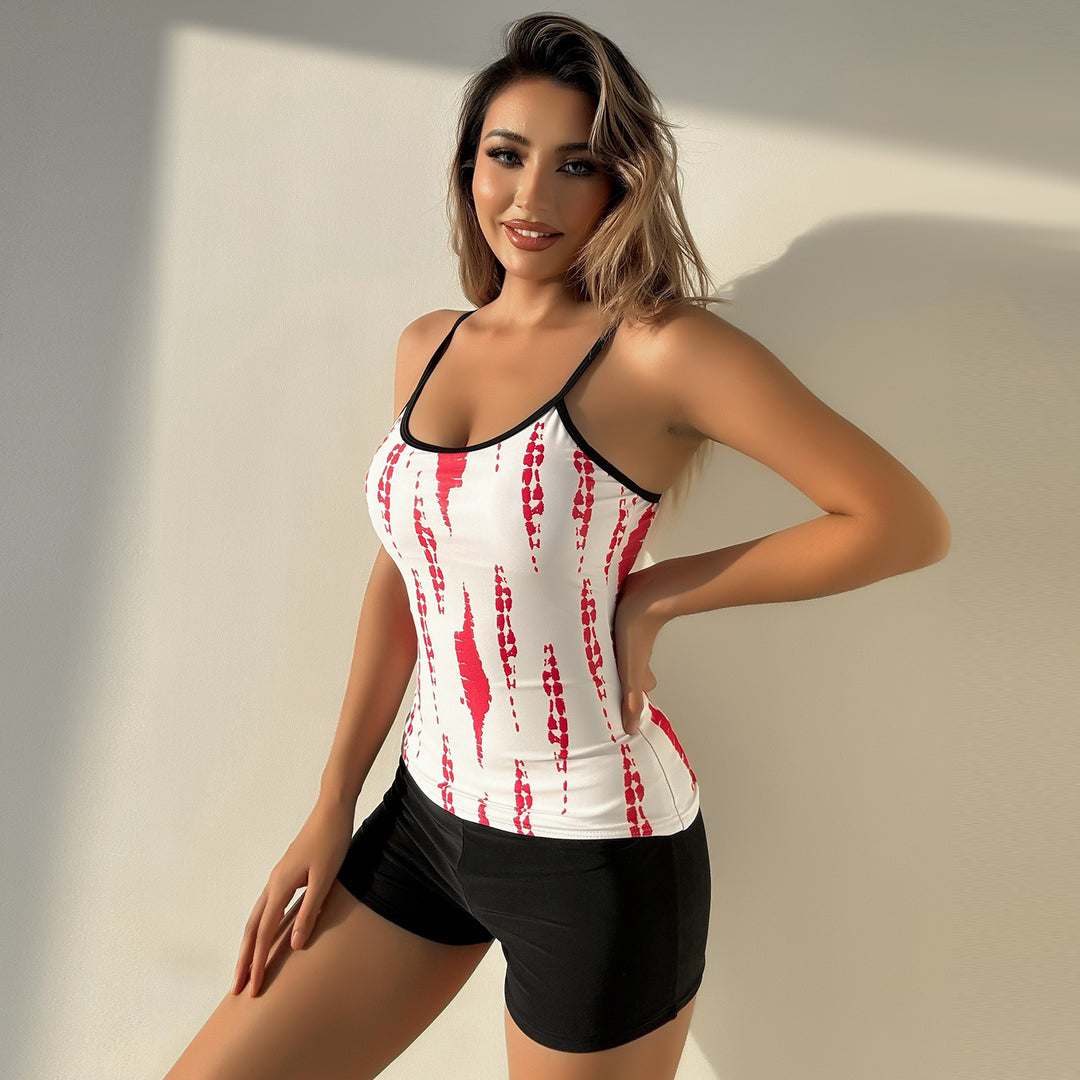 Femme Activewear Tank og Shorts Sæt Stilla