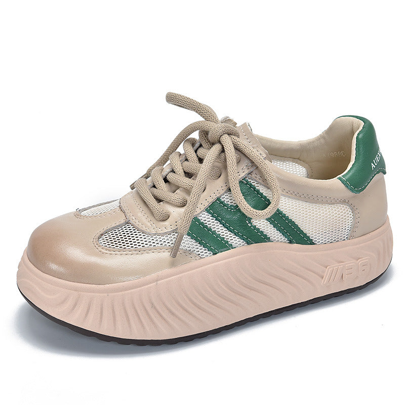 Dame Sneakers med åndbart mesh-overmateriale og støddæmpende platformssål Stilla