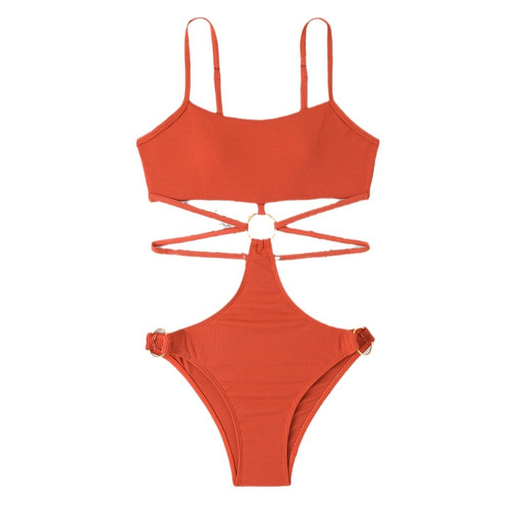 Dame Strappy Cut-Out Højskåret Bikini Sæt Stilla