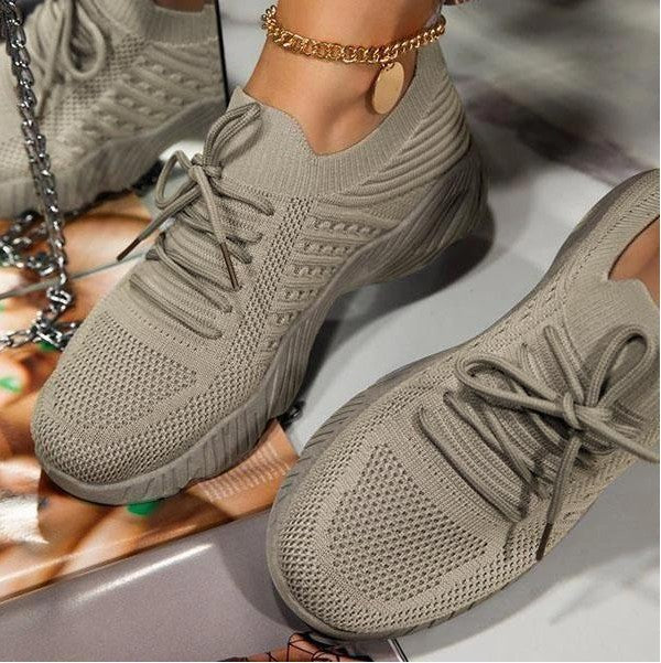 Dame Sporty Sneakers med åndbart mesh-oberstof Stilla