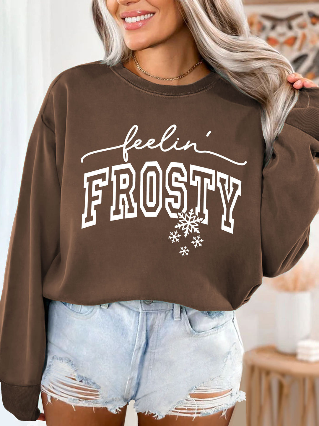 Kvinderne sweater med grafisk print Stilla