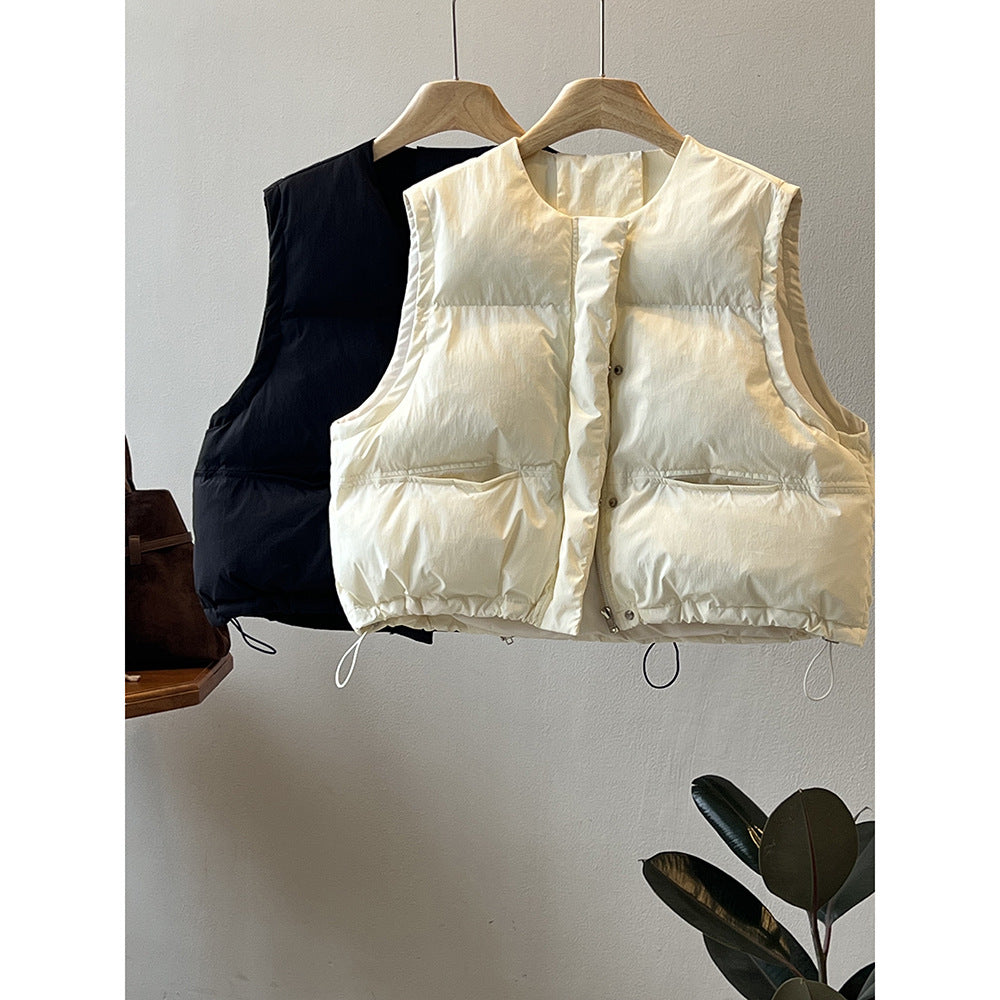 Dame quiltet vest med praktiske lommer og sporty design Stilla