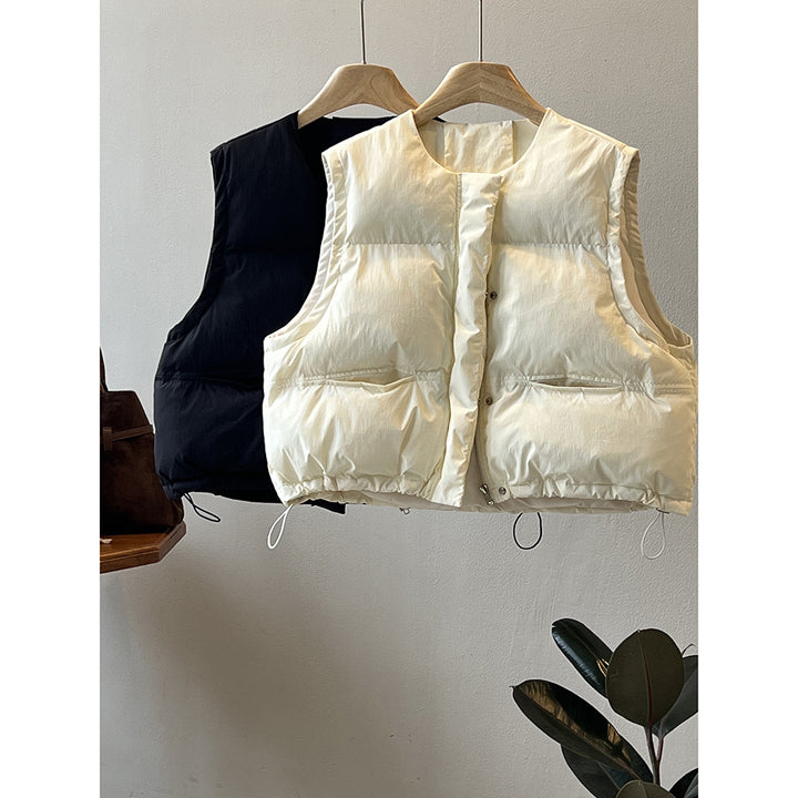 Dame quiltet vest med praktiske lommer og sporty design Stilla