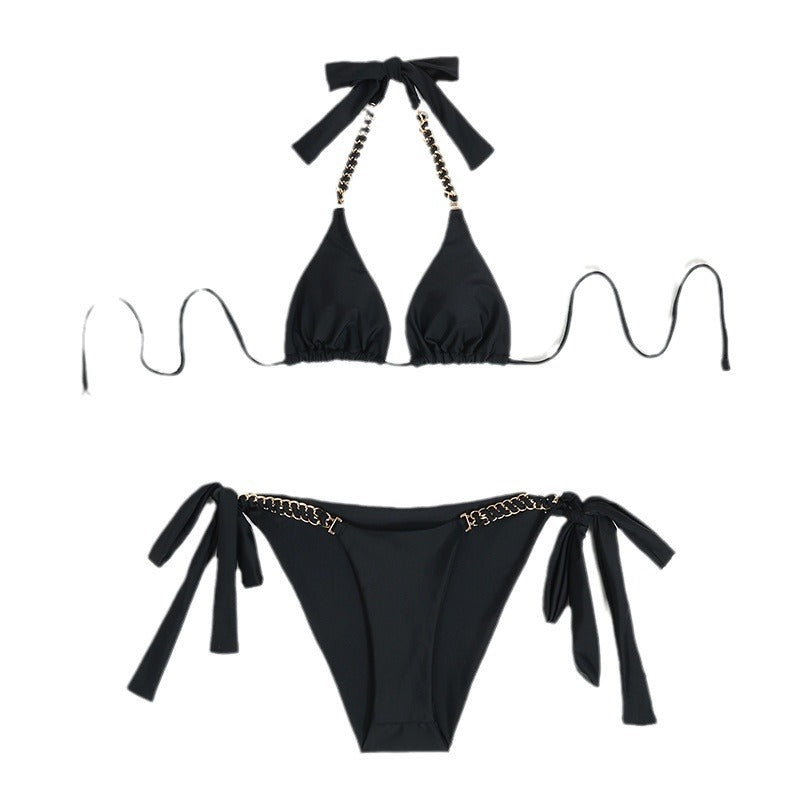 Kvinder Justerbart Kæde-Link Bikini Sæt Stilla