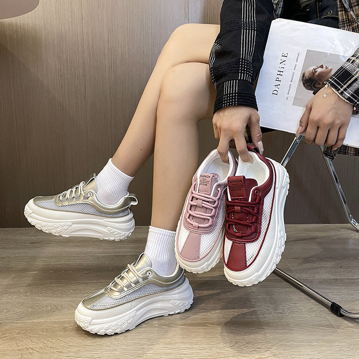 Dame Chunky Sneakers med åndbart mesh og innovativt sålprofil Stilla