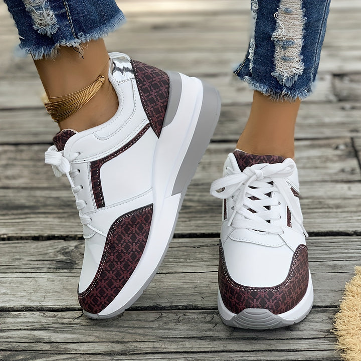 Dame mode Sneakers med luksuriøst print og skridsikker sål Stilla