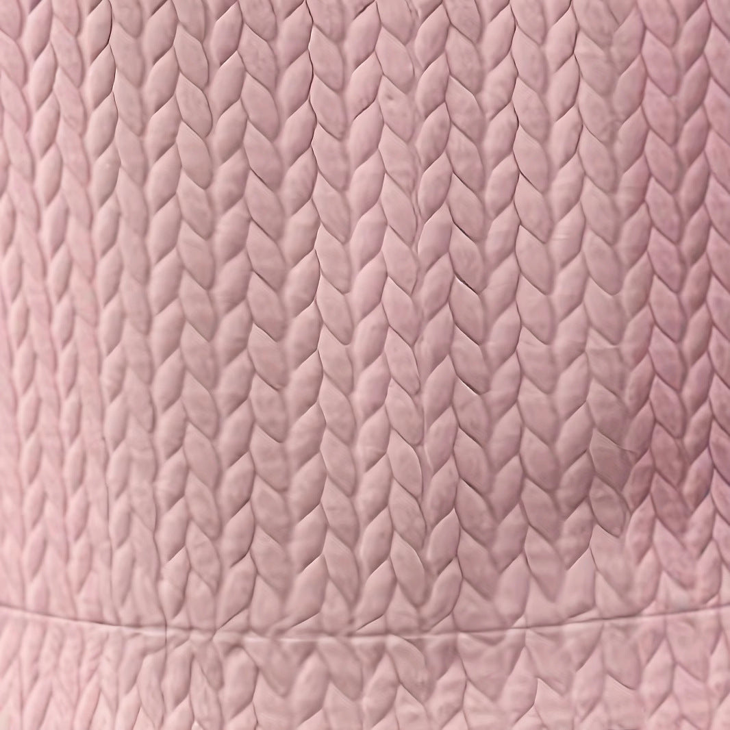 Damer Behagelig Sweatshirt med Struktureret Overflade og Puffærmer