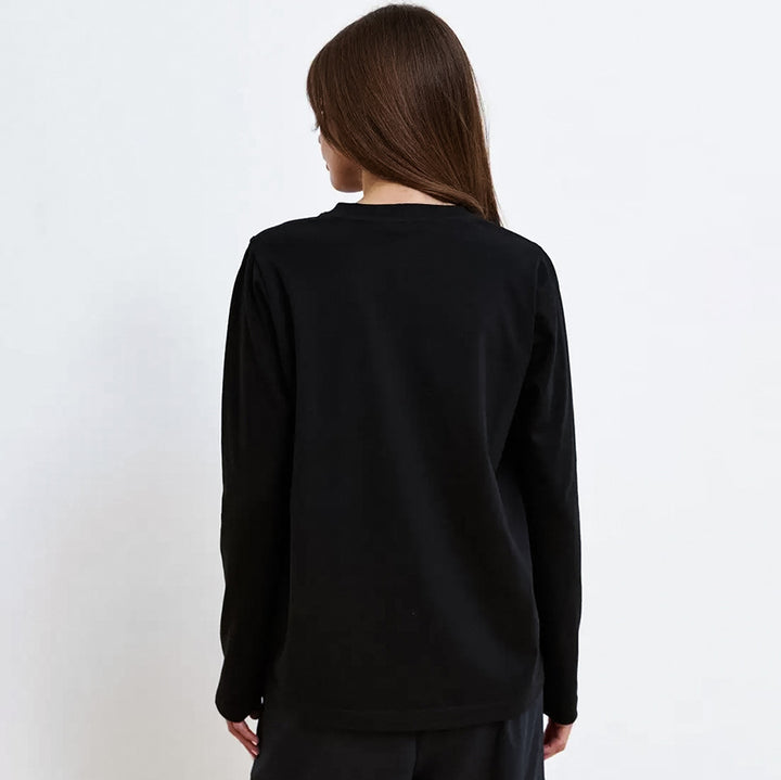 Dame sweatshirt med åbne skuldre og afslappet snit Stilla