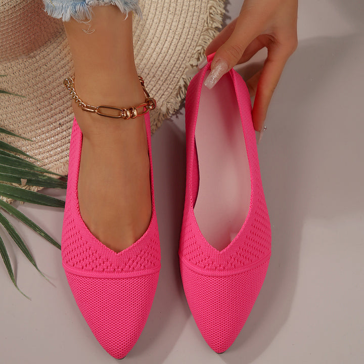 Damer Elegante og behagelige spidse ballerinasko lavet af åndbart stof Stilla