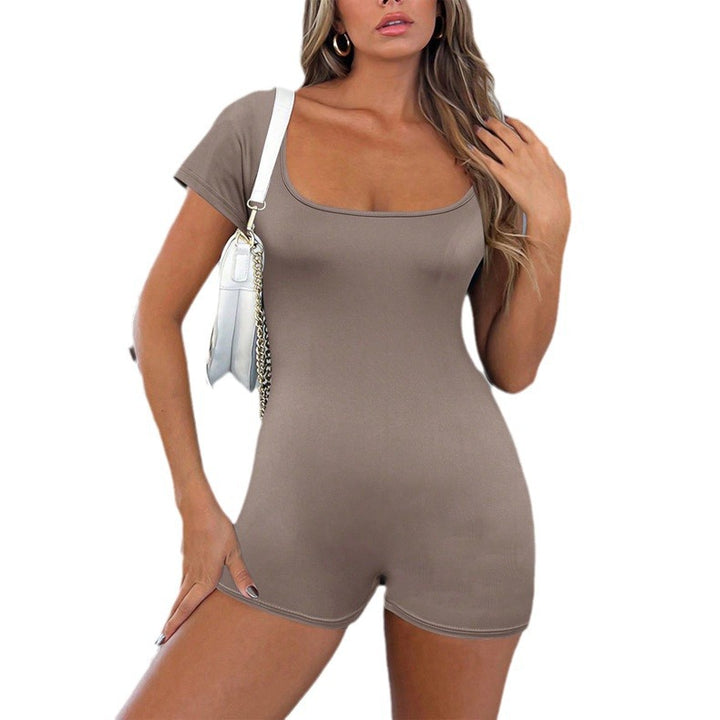Damer Figurformende Jumpsuit med U-båd Udsnit Stilla