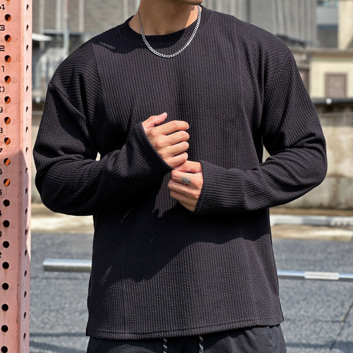 Herre Stilede Sweatshirt med struktureret design og moderne detaljer Stilla