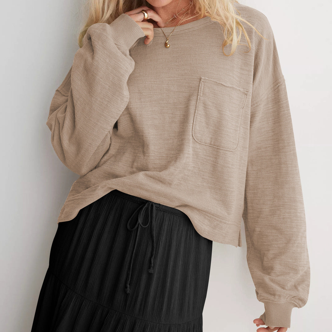 Dame fritids-loungewear-sæt med løs pasform og praktiske lommer Stilla