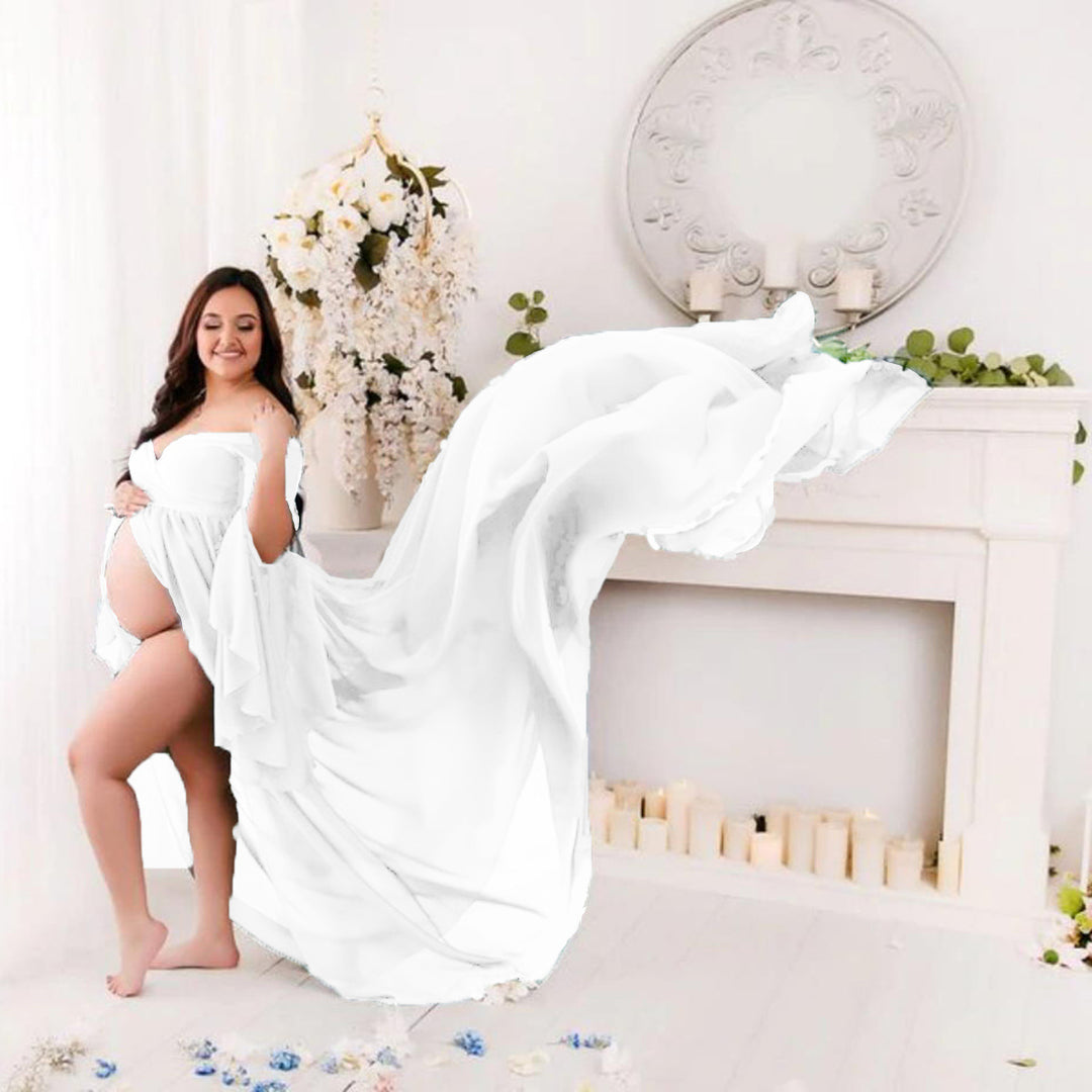 Dame Æterisk Off-Shoulder Graviditetskjole Stilla
