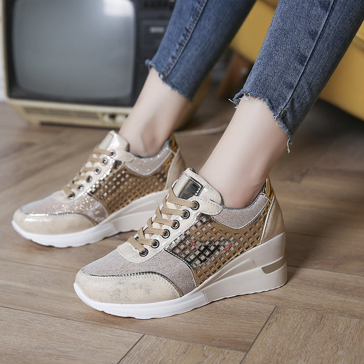 Damer Sneakers med moderne netdesign og glitrende accenter Stilla