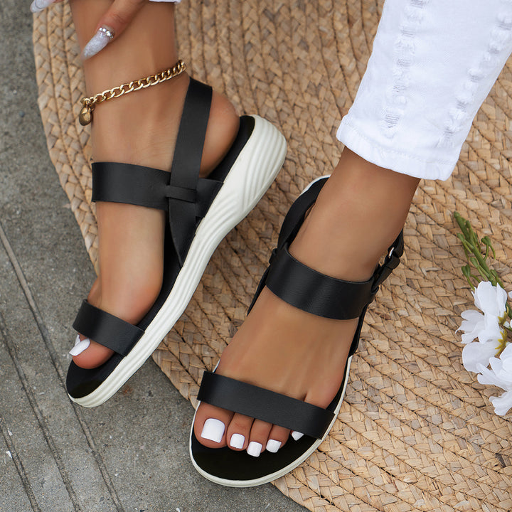 Dame komfortable sandaler med justerbar rem Stilla
