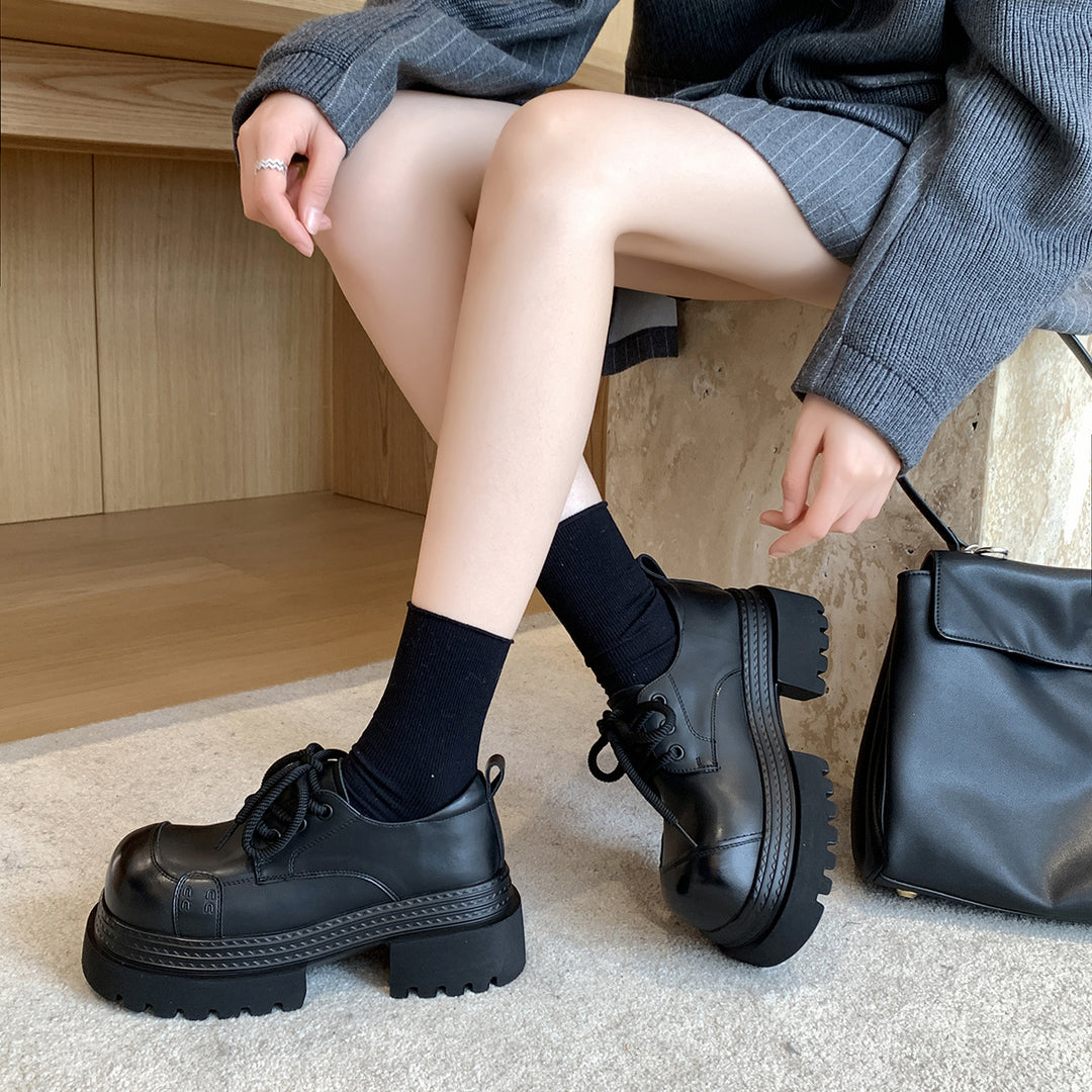 Femme Casual Chunky Snørestøvler Stilla