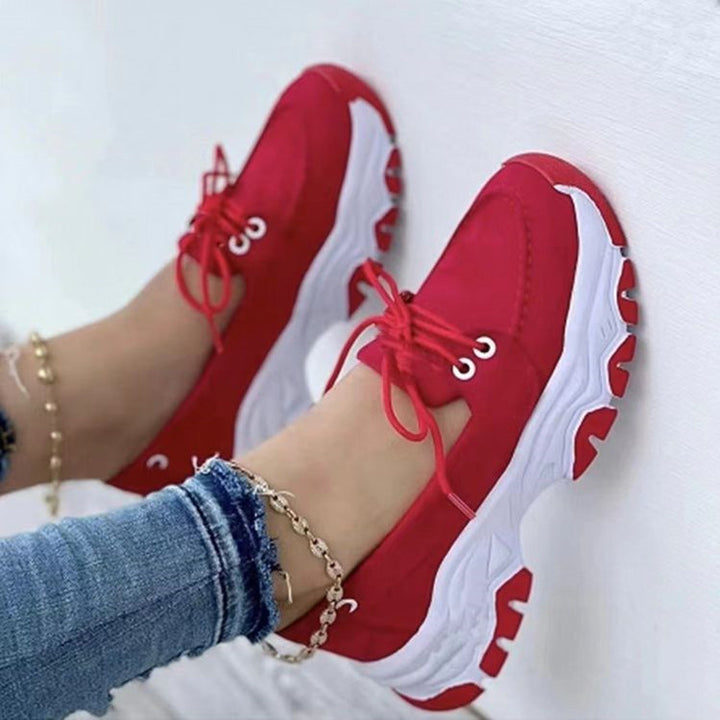 Dame Sporty Komfort-Sneakers med stabil gummisål og åndbart overmateriale Stilla