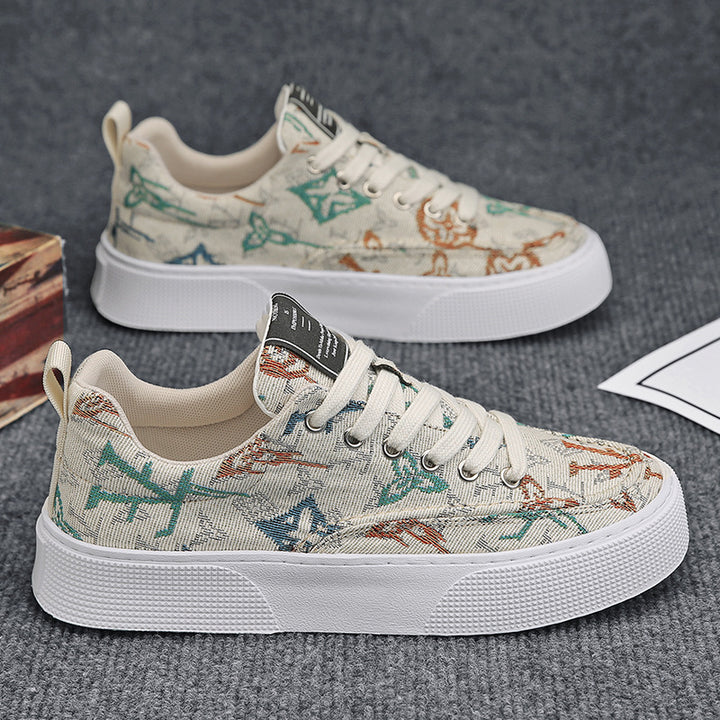 Femme Kunstnerisk Læder Sneakers Stilla