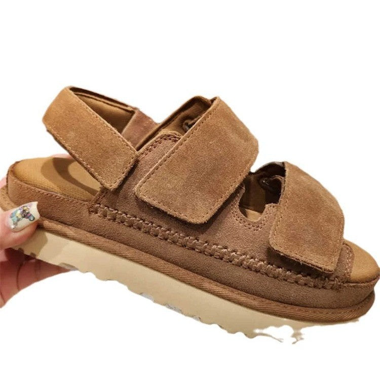 Dame Komfortable Sandaler med Velcro Stilla