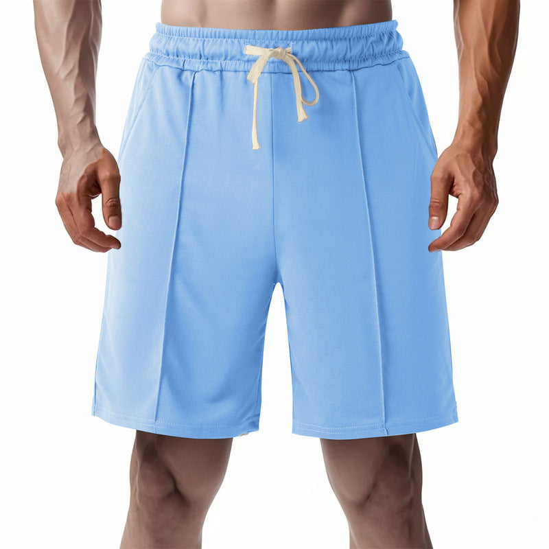 Herren knælange Relax-Bermuda med flad press fold, elastisk tunneltræk og sidelommer Skovae