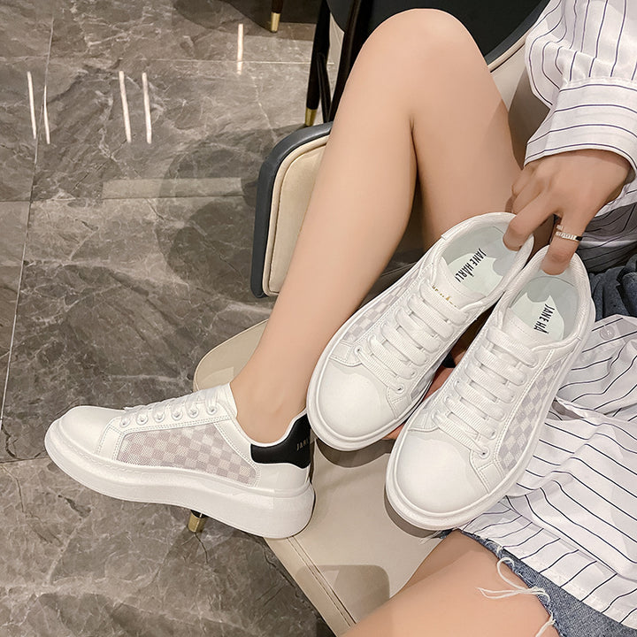 Dame Sneakers med åndbar netstruktur og stilfuldt design Stilla