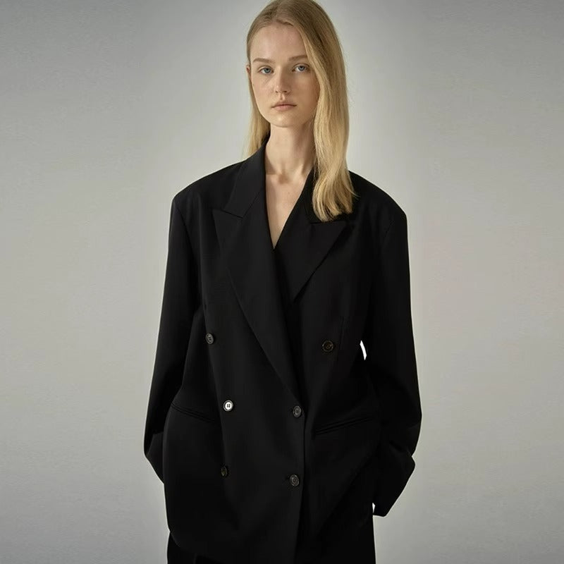 Dame Oversized Blazer lavet af højkvalitetsmateriale med dobbeltknapdetaljer Stilla
