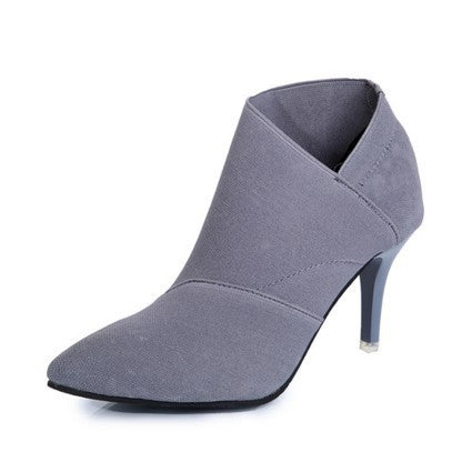 Dame Trendy Ankelstøvler med moderne Vikkel-look Stilla